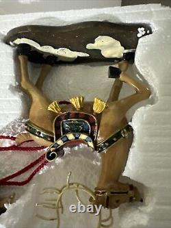 VTGV Kirkland Signature Santa Sleigh And Reindeer Christmas Decoration Withbox