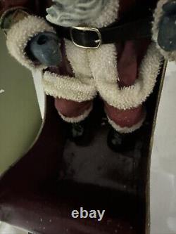 VTGV Kirkland Signature Santa Sleigh And Reindeer Christmas Decoration Withbox