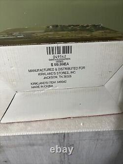 VTGV Kirkland Signature Santa Sleigh And Reindeer Christmas Decoration Withbox