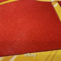 VTG 1982 PECK Santas Sleigh & Reindeer 6' Velvety Flocked NOS Uncut Rare Read