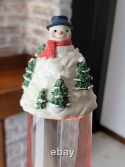 VTG 1990s CHRISTMAS Elite RED LAVA MOTION LAMP Santa+Sleigh+Snowman+Reindeer 18