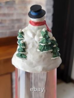 VTG 1990s CHRISTMAS Elite RED LAVA MOTION LAMP Santa+Sleigh+Snowman+Reindeer 18