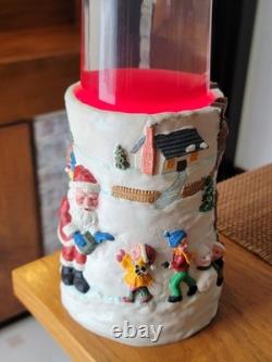 VTG 1990s CHRISTMAS Elite RED LAVA MOTION LAMP Santa+Sleigh+Snowman+Reindeer 18