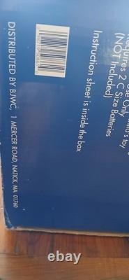 VTG 1998 Special Times Animated Reindeer and Santa in Sleigh in Original Box