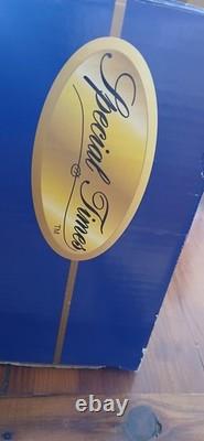 VTG 1998 Special Times Animated Reindeer and Santa in Sleigh in Original Box