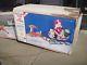 Vtg Empire Santa Withsleigh And 8 Reindeer Plastic Blowmolds Withboxes