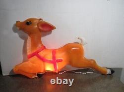 VTG Empire 36 Giant Santa Reindeer for Santa Claus' Sleigh Christmas Blow Mold