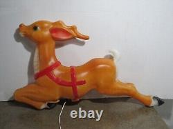VTG Empire 36 Giant Santa Reindeer for Santa Claus' Sleigh Christmas Blow Mold