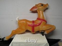 VTG Empire 36 Giant Santa Reindeer for Santa Claus' Sleigh Christmas Blow Mold