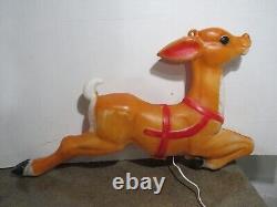 VTG Empire 36 Giant Santa Reindeer for Santa Claus' Sleigh Christmas Blow Mold