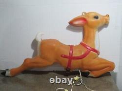 VTG Empire 36 Giant Santa Reindeer for Santa Claus' Sleigh Christmas Blow Mold