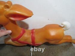 VTG Empire 36 Giant Santa Reindeer for Santa Claus' Sleigh Christmas Blow Mold