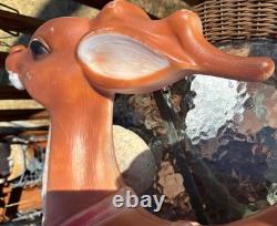 VTG Empire 36 Santa Reindeer for Santa Claus' Sleigh Christmas Blow Mold Works