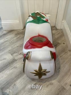 VTG General Foam Santa's Reindeer Sleigh/Sled Christmas Blow Mold Yard Decor