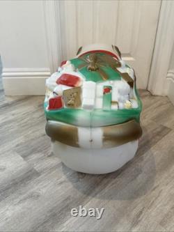 VTG General Foam Santa's Reindeer Sleigh/Sled Christmas Blow Mold Yard Decor