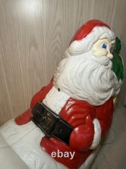 VTG Grand Venture Santa Claus' Reindeer Sleigh/Sled Christmas Blow Mold