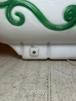 VTG Grand Venture Santa Claus' Reindeer Sleigh/Sled Christmas Blow Mold