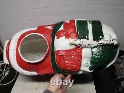 VTG HTF TPI Santa Claus' Reindeer Sleigh/Sled Christmas Blow Mold Yard Decor