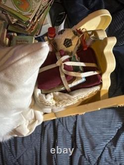 VTG Holiday Creation Animated Musical Christmas Santa on Sleigh Reindeer WORKS
