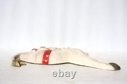 VTG Paper Mache' Santa In Sleigh With2 Reindeer Large Wall Mount Mid Century