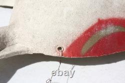 VTG Paper Mache' Santa In Sleigh With2 Reindeer Large Wall Mount Mid Century