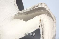 VTG Paper Mache' Santa In Sleigh With2 Reindeer Large Wall Mount Mid Century