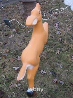 VTG TPI 33 Reindeer for Santa's Sleigh Christmas Blow Mold