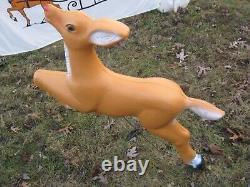 VTG TPI 33 Reindeer for Santa's Sleigh Christmas Blow Mold
