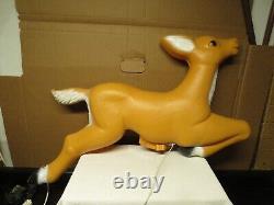 VTG TPI 33 Rudolph the Red-Nose Reindeer for Santa's Sleigh Christmas Blow Mold
