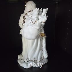 VTG Traditions Porcelain Santa With Sleigh & Reindeer in Original Box
