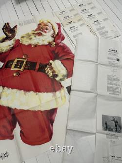 VTG U-Bild Santa & Sleigh & 8 Reindeer Patterns 189 256 257 Christmas Yard MCM
