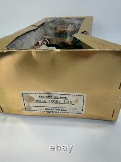 VTG Woolworth's 1950s Santa Sleigh & 2 Reindeer Japan Christmas Decor whimsical