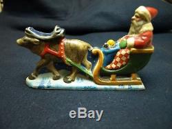 Vaillancourt Santa In Sleigh With Reindeer # 573 1992