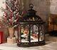 Valerie Parr Hill Illuminated Lantern With Santa Reindeer Sleigh Holiday Scene 17