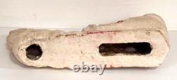 Vintage 1930s Papier Mache Santa Claus Sleigh Reindeer Christmas Pulp Paper