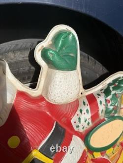 Vintage 1950's Noma Lights Santa Sleigh Reindeer Blowmold Indoor / Outdoor Rare Vintage 1950's Noma Lights Santa Sleigh Reindeer Blowmold Indoor / Outdoor Rare