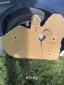 Vintage 1950's Noma Lights Santa Sleigh Reindeer Blowmold Indoor / Outdoor Rare