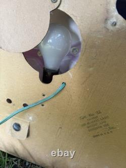 Vintage 1950's Noma Lights Santa Sleigh Reindeer Blowmold Indoor / Outdoor Rare