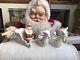 Vintage 1960 Holt Howard Santa Reindeer Sleigh Planter Candleholder Christmas #t