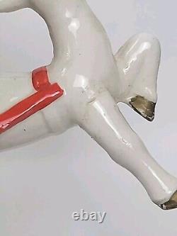 Vintage 1960's Brinn's Christmas Santa Sleigh & Reindeer Planter Kitchy Japan
