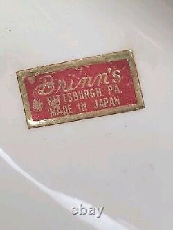 Vintage 1960's Brinn's Christmas Santa Sleigh & Reindeer Planter Kitchy Japan