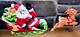 Vintage 1970 Empire 24 Tabletop Santa Sleigh Lighted Blow Mold With 2 Reindeer