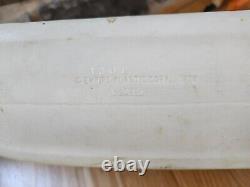 Vintage 1970 EMPIRE 24 Tabletop Santa Sleigh Lighted Blow Mold With 2 Reindeer