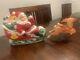 Vintage 1970 Empire 24 Tabletop Santa Sleigh And 2 Reindeer Lighted Blow Mold
