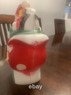 Vintage 1970 EMPIRE 24 Tabletop Santa Sleigh and 2 Reindeer Lighted Blow Mold