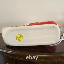 Vintage 1970 Lighted Empire Blow Mold Santa Sleigh 2 Reindeer New Cord Works