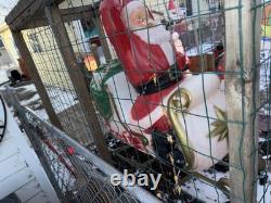 Vintage 1970's Empire Noel Santa Sleigh with No Reindeer Lighted Blow Mold