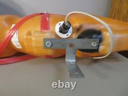 Vintage 1977 Empire Blow Mold 24 Santa Sleigh Toys & 23 Reindeer Christmas