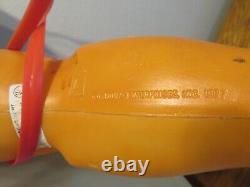 Vintage 1977 Empire Blow Mold 24 Santa Sleigh Toys & 23 Reindeer Christmas