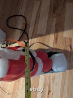 Vintage 24 Empire Santa Sleigh Sled Christmas Blow Mold 2 Reindeer